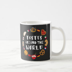 Tastes värld runt kaffemugg