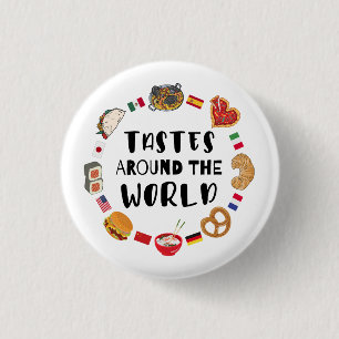 Tastes värld runt knapp