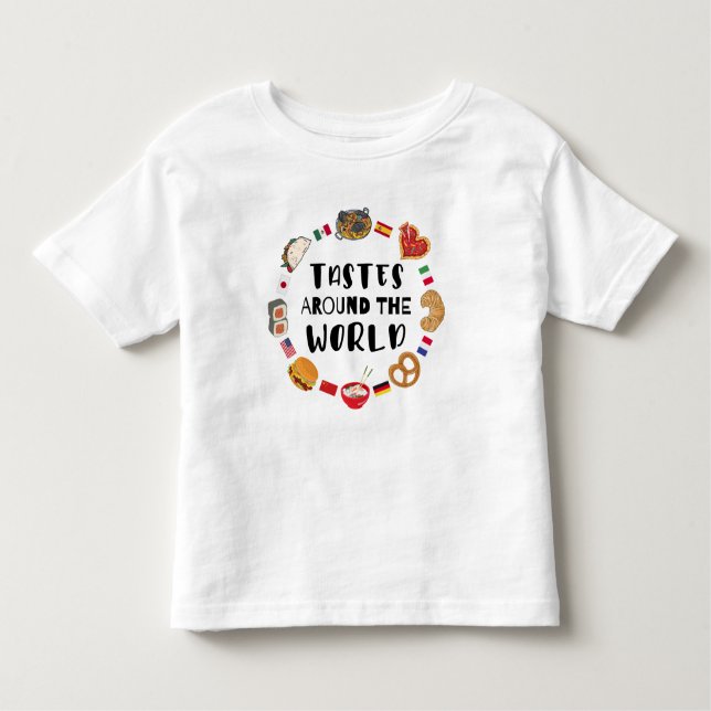 Tastes värld runt t shirt (Framsida)