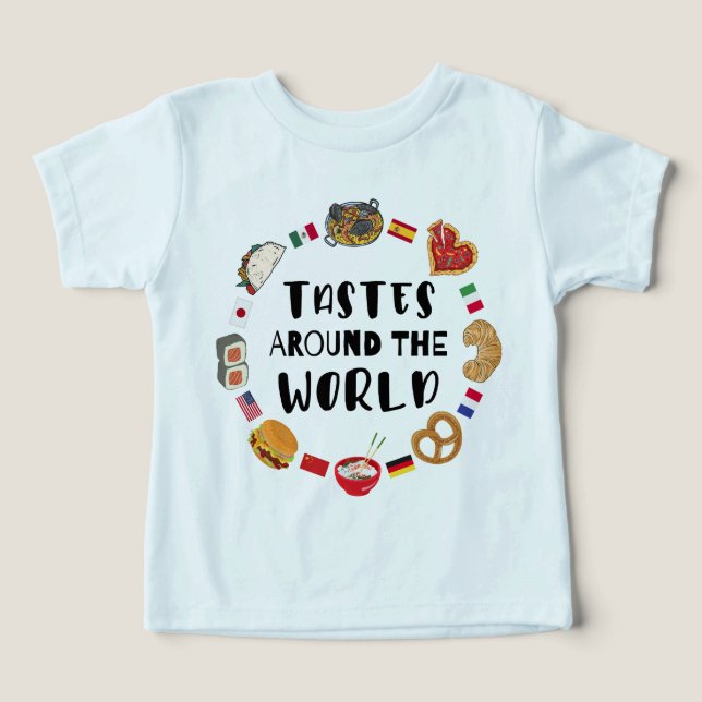 Tastes värld runt t shirt (Design Framsida)