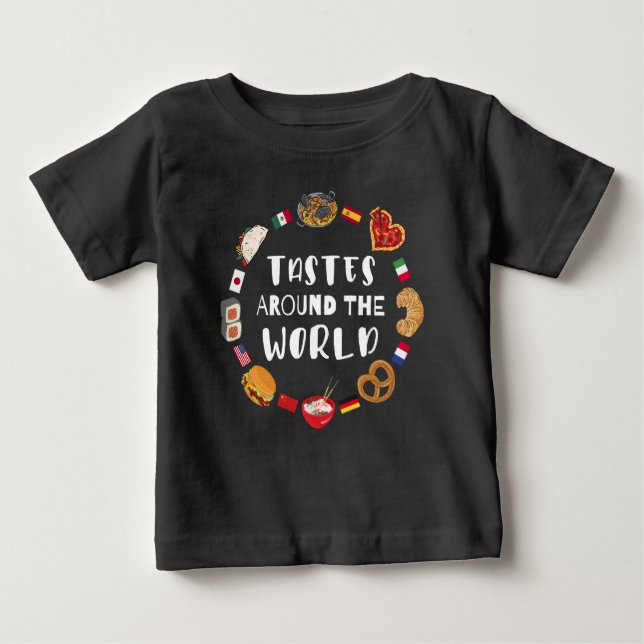 Tastes värld runt t shirt (Framsida)