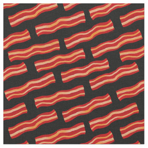Tasty Bacon Strips Mönster Tyg