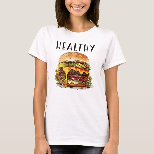 Tasty Burger T Shirt (Framsida)