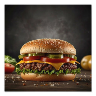 Tasty Cheeseburger Fototryck