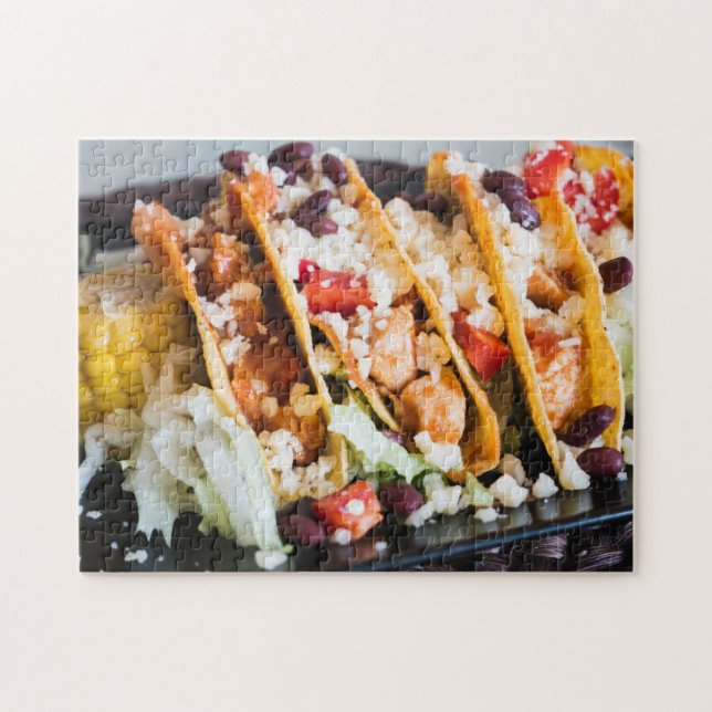 Tasty Chicken Tacos Pussel (Horisontell)
