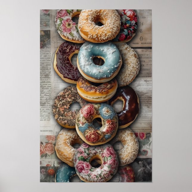 Tasty Decorative Bagels Poster (Framsidan)