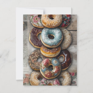 Tasty Decorative Bagels Vykort