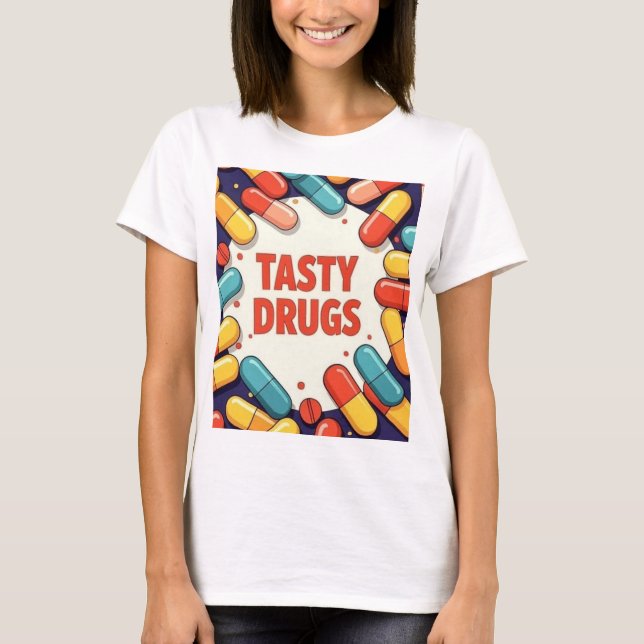 Tasty Drugs T Shirt (Framsida)