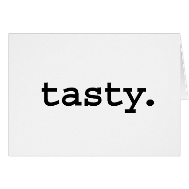 tasty. hälsningskort (Framsidan Horizontal)
