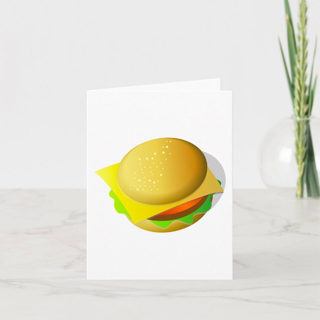 Tasty Hamburger Takeaway Food Note Cards Kort (Skapare uppladdad)