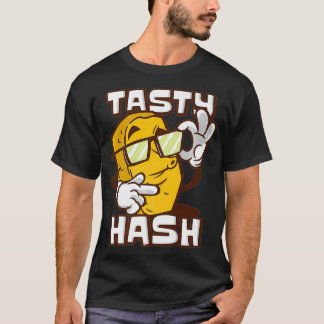 Tasty Hash Breakfast Food Hash Brown grill T Shirt
