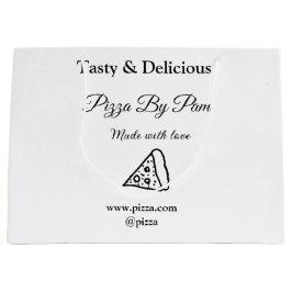 Tasty pizzarestaurangcafe tillverkad med kärlek ad