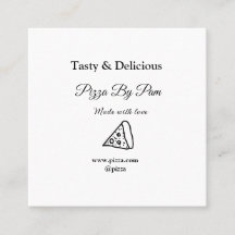 Tasty pizzarestaurangcafe tillverkad med kärlek ad