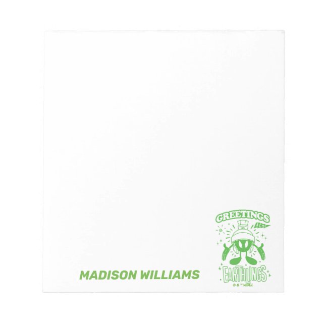 Tasty Retro MARVIN MARTIAN™ Anteckningsblock (Framsida)