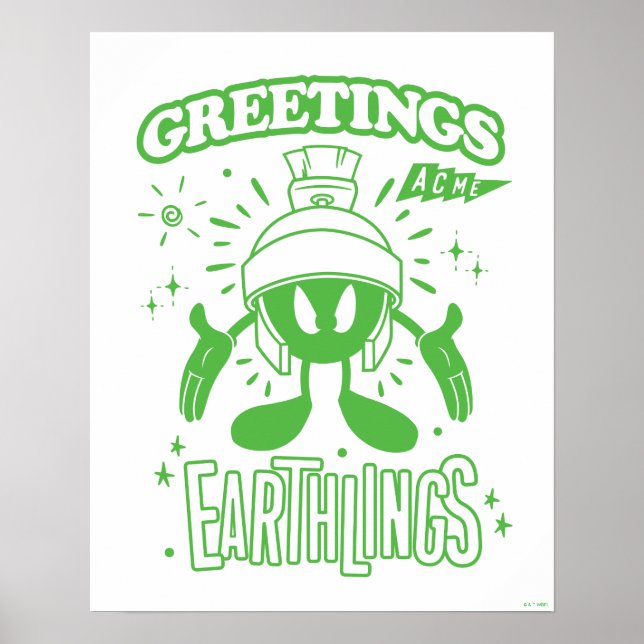 Tasty Retro MARVIN MARTIAN™ Poster (Framsidan)