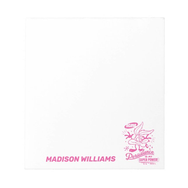 Tasty Retro WILE E. COYOTE™ Anteckningsblock (Framsida)