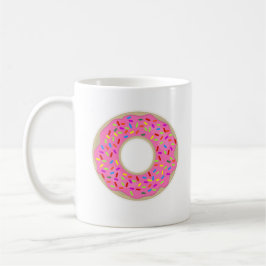 Tasty Rosa Donut Cute Breakfast Roligt Kaffemugg