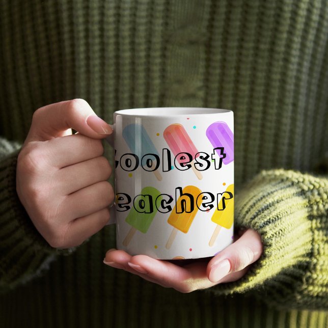 Tasty Summer Popsicle Mönster Lacher Gift Kaffemugg (Coolest Teacher Mug)