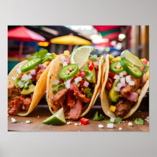 Tasty Tacos: Ikonisk mexikansk snabbmat Poster