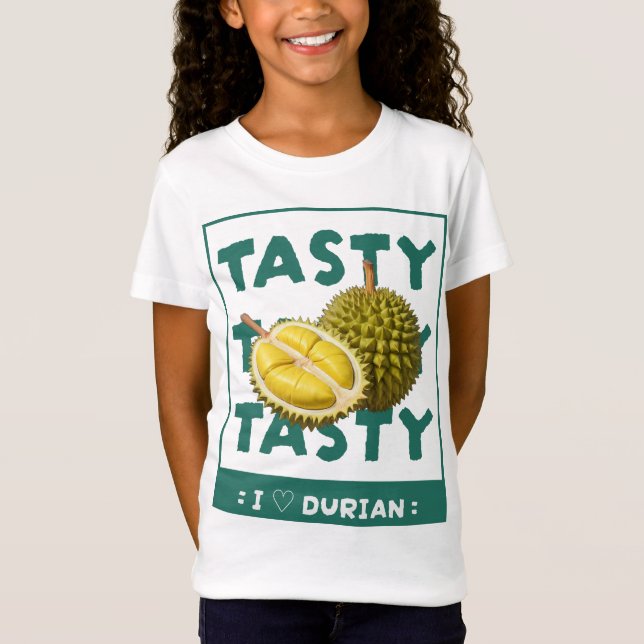 Tasty, Tasty, Tasty: I Kärlek Durian T Shirt (Framsida)