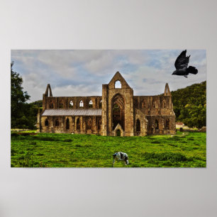 TAT Abbey Cistercian Monastery Pastoral Scene Poster