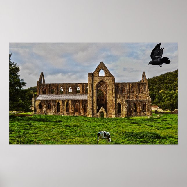 TAT Abbey Cistercian Monastery Pastoral Scene Poster (Framsidan)