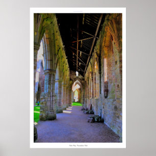 TAT Abbey Cistercian Monastery Wales Poster
