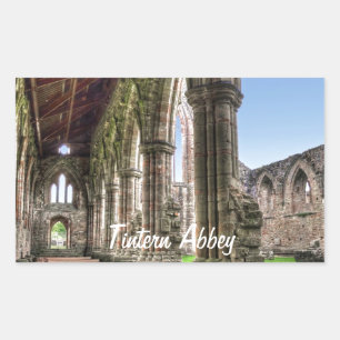 TAT Abbey, Cistercienklostret, Wales Rektangulärt Klistermärke