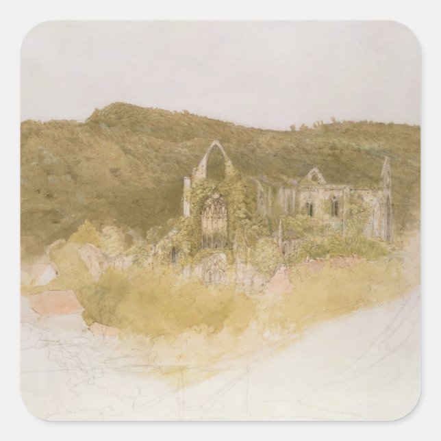 TAT Abbey Fyrkantigt Klistermärke (Framsida)