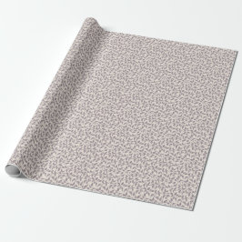 Tät botanisk lövverk Rustik blad Dammig Mauve Presentpapper