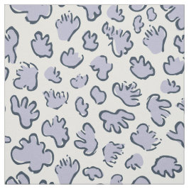 Tät Organisk Terrazzo | Abstrakt Ljus Periwinkle Tyg