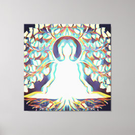 Tat Tvam Asi | White Aura, Buddha Canvastryck