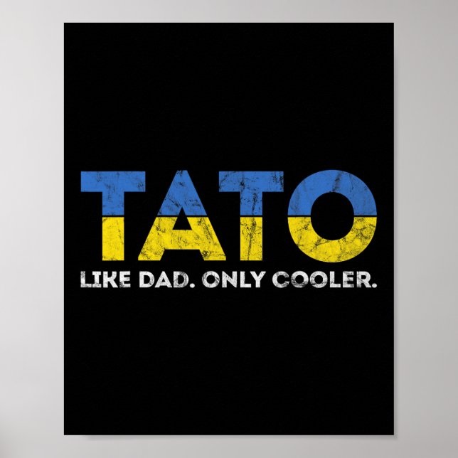 Tata som pappa fast coolare - ukrainsk pappa från  poster (Framsidan)