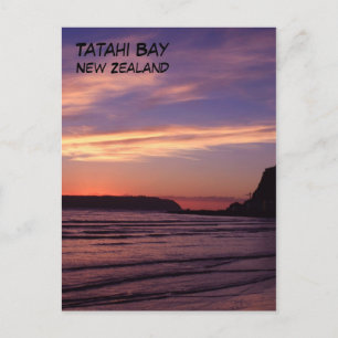 Tatahi Bay Sunset, Nya Zeeland Vykort