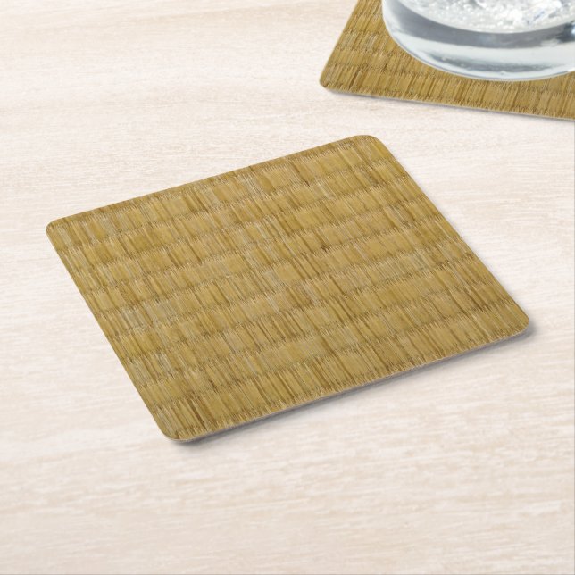 Tatami Mat 畳 Underlägg Papper Kvadrat (Vinklad)