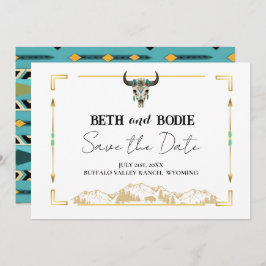 Tatanka Bison Yellowstone Ranch Spara datumet Inbjudningar