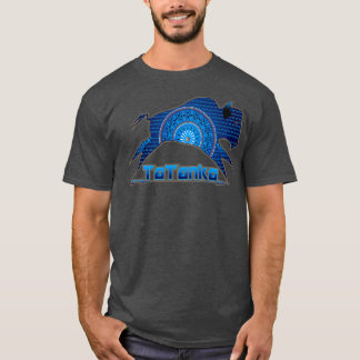 Tatanka Blue Native American Buffalo T Shirt