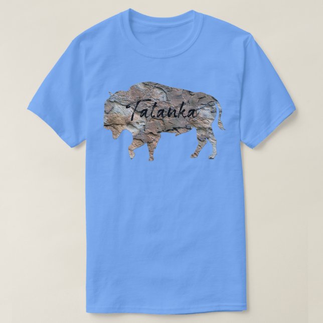 Tatanka Sten Hard Buffalo Bison T Shirt (Design framsida)