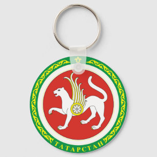 Tatarstan- Officiellen Jackar av Arm Heraldry Symb Nyckelring