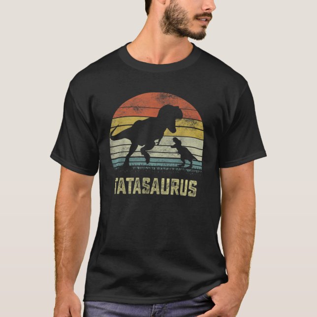 Tatasaurus T Rex Dinosaur Tata Saurus Family Match Shirt (Framsida)