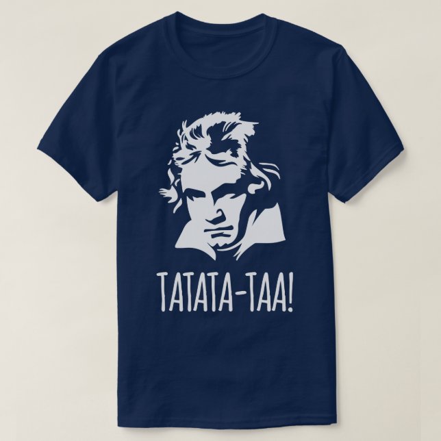Tatatataa Funny Ludwig van Beethoven 5th Symphony T Shirt (Design framsida)