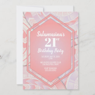 Tatau Cotton Candy Diamond Birthday-inbjudan Inbjudningar