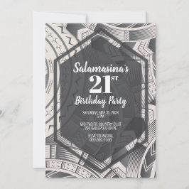 Tatau svart & vit diamantinvitation inbjudningar