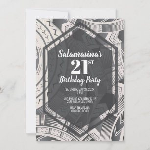 Tatau svart & vit diamantinvitation inbjudningar