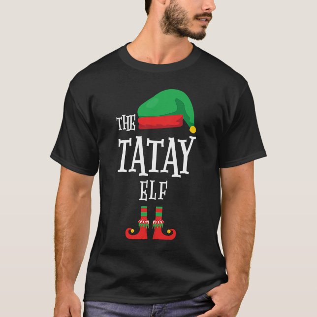 Tatay Elf Family Matching Group Filipino jul T Shirt (Framsida)
