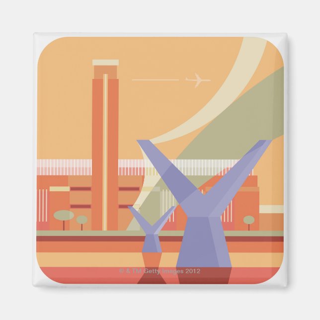 Tate Gallery och Millennium Bridge Magnet (Framsidan)