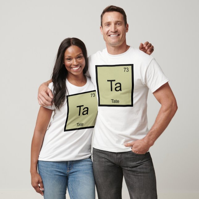 Tate Namn kemi Inslag Periodic Bord T Shirt (Unisex)