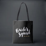 Tatecken på Brides kvadratPersonlig Brudens sida Tygkasse<br><div class="desc">Anpassningsbar brudens sida tote bags med "Torgrafik" i snyggtens penselskript. Anpassa den med bröllop-datum,  bröllop-hashtagg,  namn eller annan anpassningsbar. Chicen trellis skriver ut på baksidan. Perfektens gåva till brud,  brudgumm och bröllopsfest!</div>