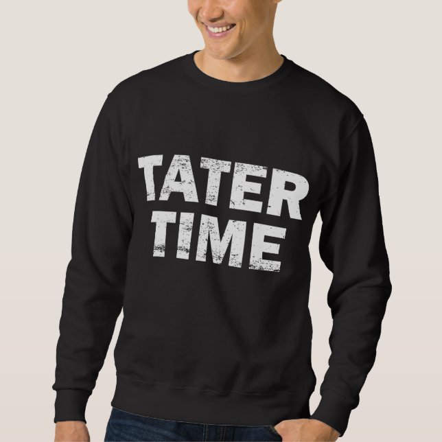 TATER TIME Funny Thanksgiving Middag Manar Kvinnor Lång Ärmad Tröja (Framsida)