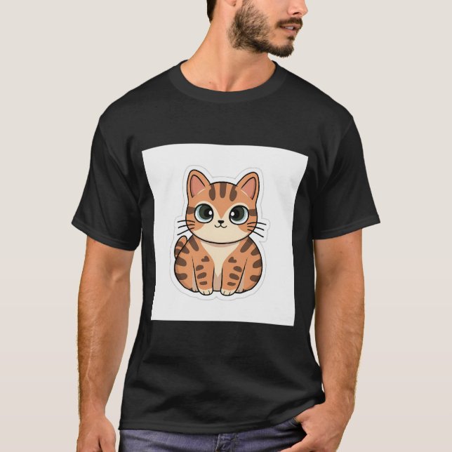 Tater Tot Cat kawaii T Shirt (Framsida)